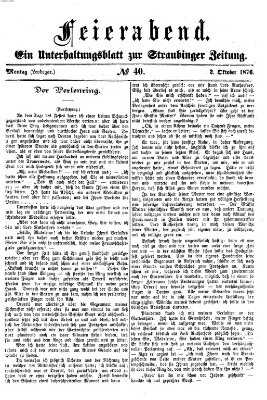 Feierabend (Straubinger Zeitung) Montag 2. Oktober 1876