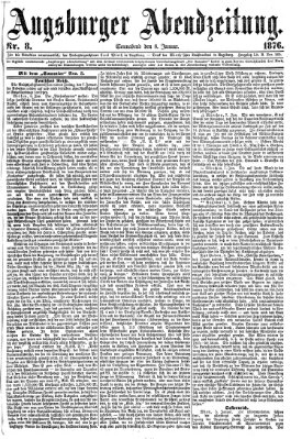 Augsburger Abendzeitung Samstag 8. Januar 1876