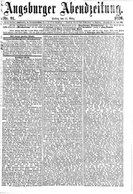 Augsburger Abendzeitung Freitag 31. März 1876