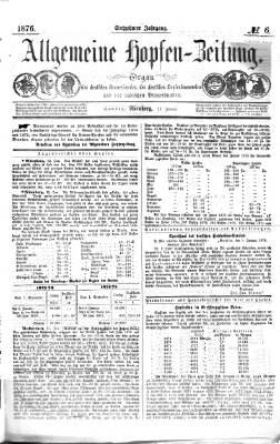 Allgemeine Hopfen-Zeitung Samstag 15. Januar 1876