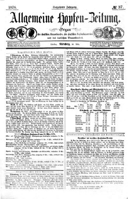 Allgemeine Hopfen-Zeitung Dienstag 28. März 1876