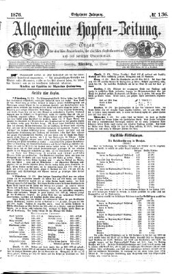 Allgemeine Hopfen-Zeitung Donnerstag 12. Oktober 1876