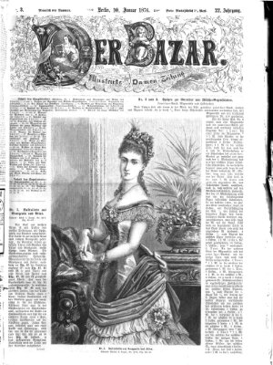 Der Bazar Montag 10. Januar 1876