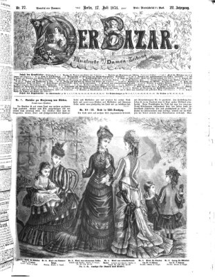 Der Bazar Montag 17. Juli 1876