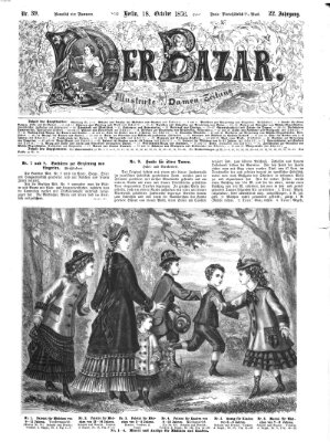 Der Bazar Mittwoch 18. Oktober 1876