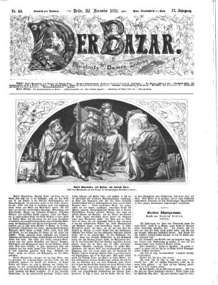 Der Bazar Mittwoch 22. November 1876