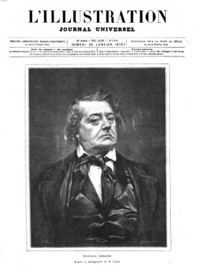 L' illustration Samstag 29. Januar 1876