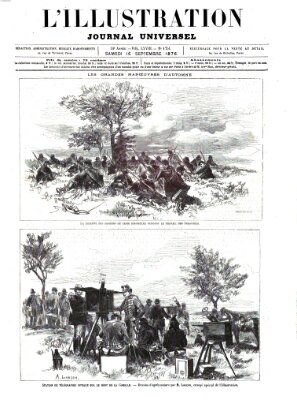 L' illustration Samstag 16. September 1876