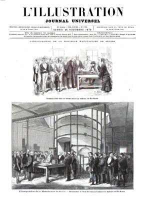 L' illustration Samstag 25. November 1876