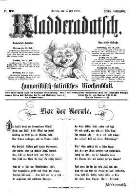 Kladderadatsch Sonntag 9. Juli 1876