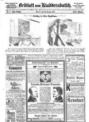 Kladderadatsch Sonntag 23. Januar 1876