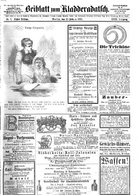 Kladderadatsch Sonntag 13. Februar 1876