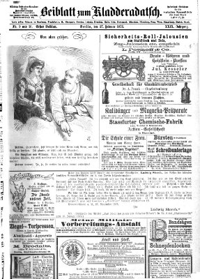 Kladderadatsch Sonntag 27. Februar 1876