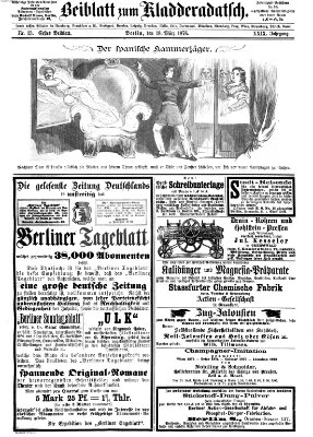 Kladderadatsch Sonntag 19. März 1876