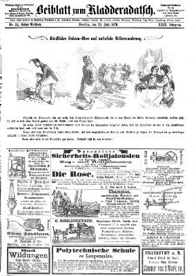 Kladderadatsch Sonntag 23. Juli 1876