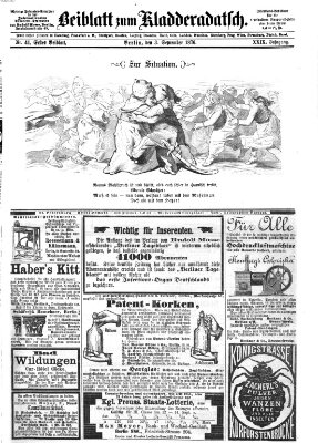 Kladderadatsch Sonntag 3. September 1876