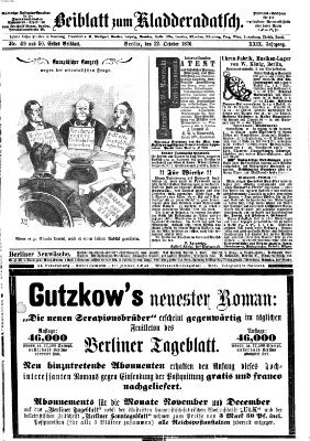 Kladderadatsch Sonntag 22. Oktober 1876