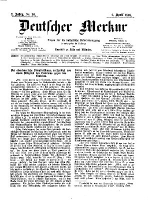 Deutscher Merkur Samstag 1. April 1876