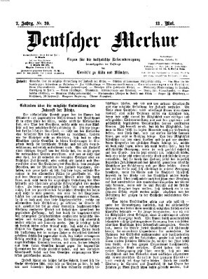 Deutscher Merkur Samstag 13. Mai 1876