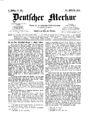 Deutscher Merkur Samstag 28. Oktober 1876