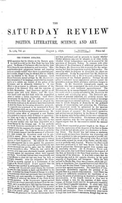 Saturday review Samstag 5. August 1876