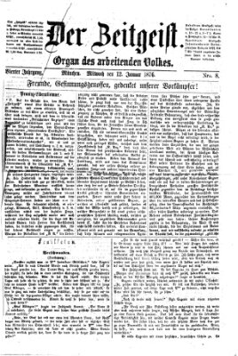 Der Zeitgeist Mittwoch 12. Januar 1876