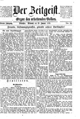 Der Zeitgeist Mittwoch 19. Januar 1876