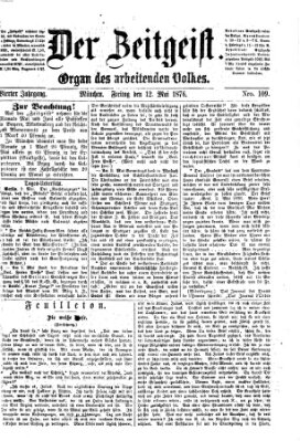 Der Zeitgeist Freitag 12. Mai 1876