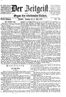 Der Zeitgeist Sonntag 14. Mai 1876