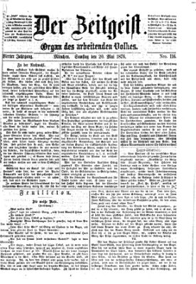 Der Zeitgeist Samstag 20. Mai 1876