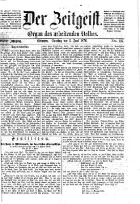 Der Zeitgeist Samstag 3. Juni 1876