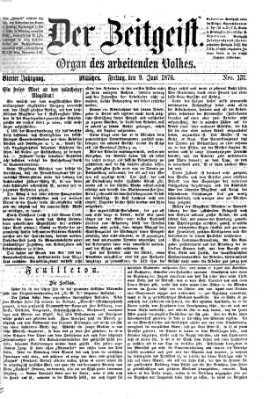 Der Zeitgeist Freitag 9. Juni 1876