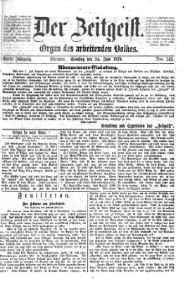 Der Zeitgeist Samstag 24. Juni 1876