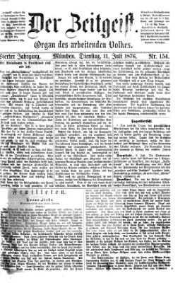 Der Zeitgeist Dienstag 11. Juli 1876