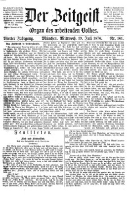 Der Zeitgeist Mittwoch 19. Juli 1876