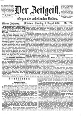 Der Zeitgeist Samstag 5. August 1876