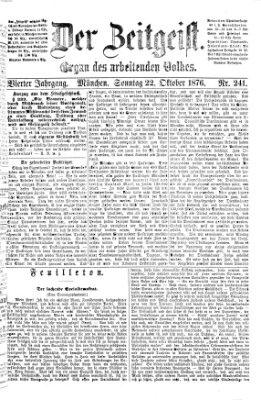 Der Zeitgeist Sonntag 22. Oktober 1876