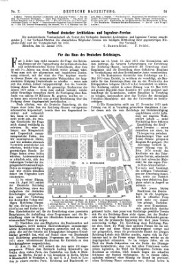 Deutsche Bauzeitung 〈Berlin〉 Samstag 22. Januar 1876