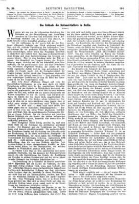 Deutsche Bauzeitung 〈Berlin〉 Samstag 13. Mai 1876