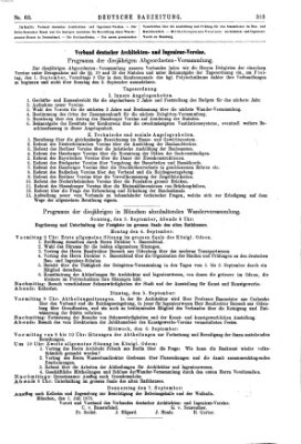 Deutsche Bauzeitung 〈Berlin〉 Samstag 5. August 1876