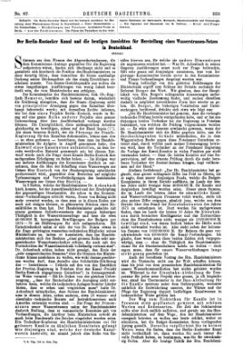 Deutsche Bauzeitung 〈Berlin〉 Samstag 19. August 1876