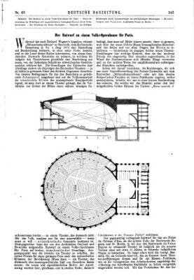 Deutsche Bauzeitung 〈Berlin〉 Samstag 26. August 1876