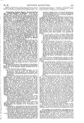 Deutsche Bauzeitung 〈Berlin〉 Mittwoch 11. Oktober 1876