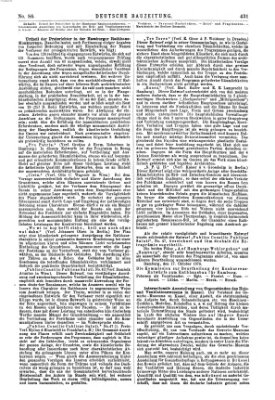 Deutsche Bauzeitung 〈Berlin〉 Mittwoch 25. Oktober 1876