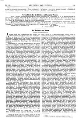 Deutsche Bauzeitung 〈Berlin〉 Samstag 28. Oktober 1876