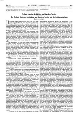 Deutsche Bauzeitung 〈Berlin〉 Samstag 4. November 1876