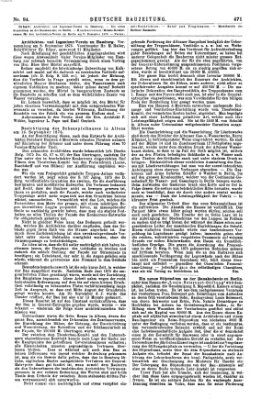 Deutsche Bauzeitung 〈Berlin〉 Mittwoch 22. November 1876