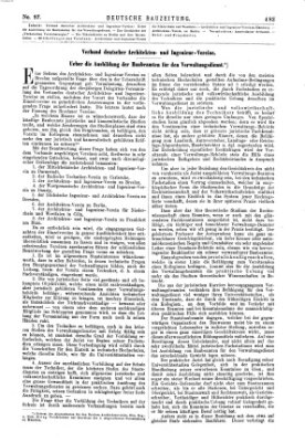 Deutsche Bauzeitung 〈Berlin〉 Samstag 2. Dezember 1876