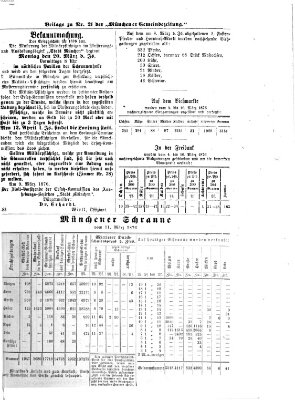 Münchener Gemeinde-Zeitung Sonntag 12. März 1876