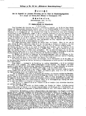 Münchener Gemeinde-Zeitung Donnerstag 12. Oktober 1876